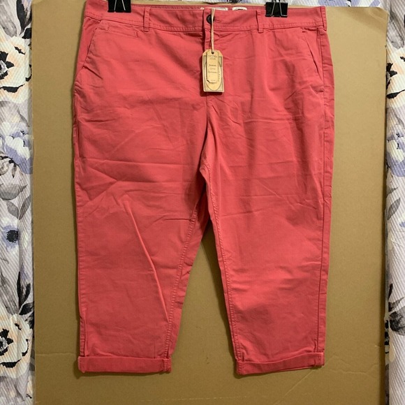 FAT FACE DEVON Ankle Grazer Chinos Red Berry Sz 16S NWT - Picture 3 of 12